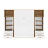 Maxima House Invento Vertical Wall Bed, European Twin Size with 2 cabinets - IN90V-10W - Backyard Provider